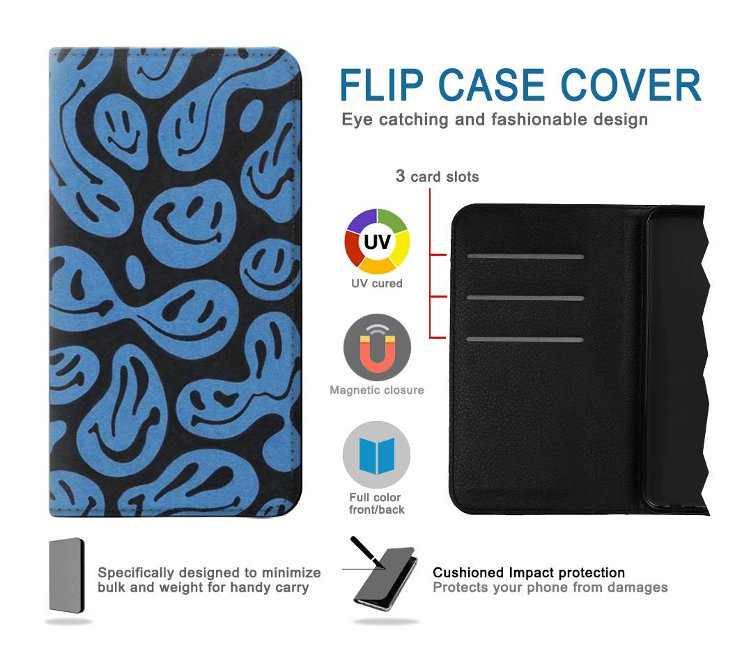 Flip case Motorola Moto G Play (2021) Cute Ghost Pattern