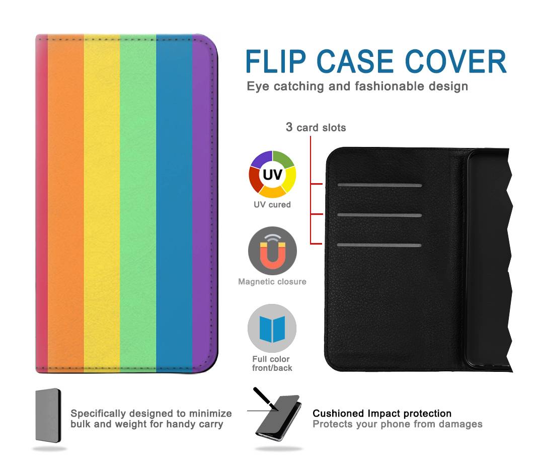 Flip case Motorola G Pure LGBT Pride