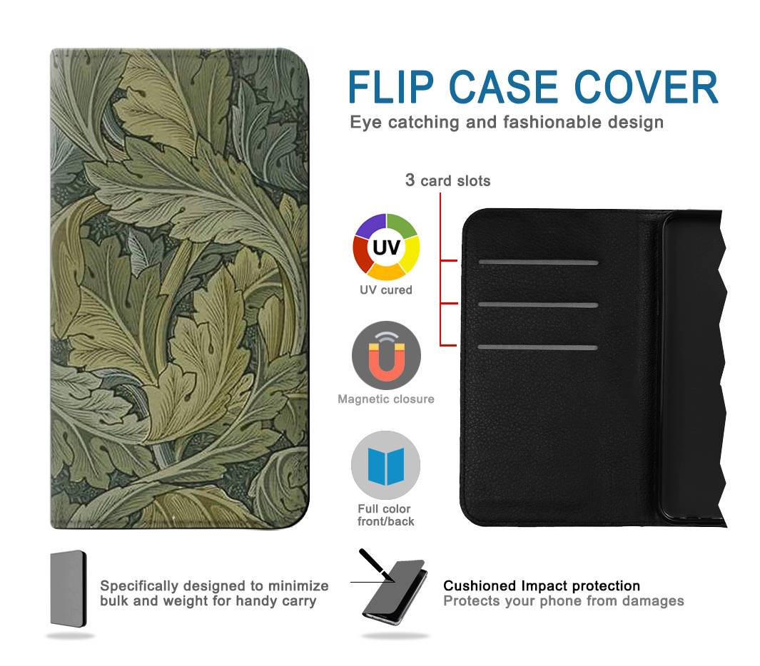 Flip case Samsung Galaxy A53 5G William Morris Acanthus Leaves