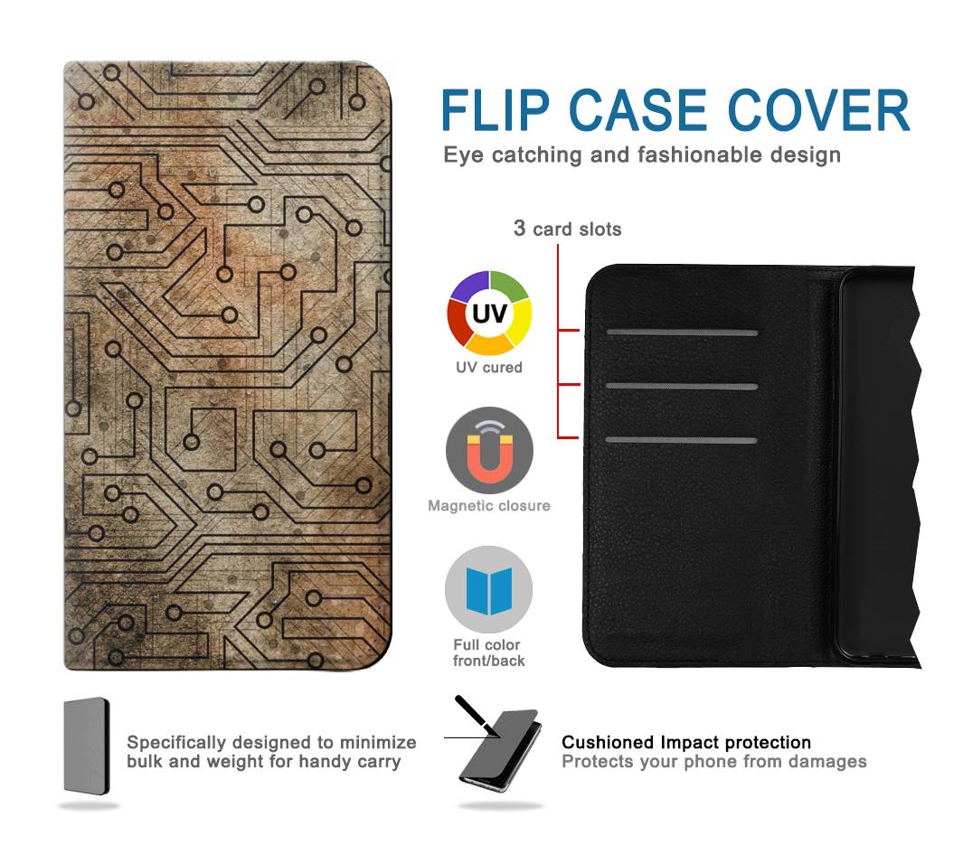 Flip case iPhone 7 Plus, 8 Plus PCB Print Design