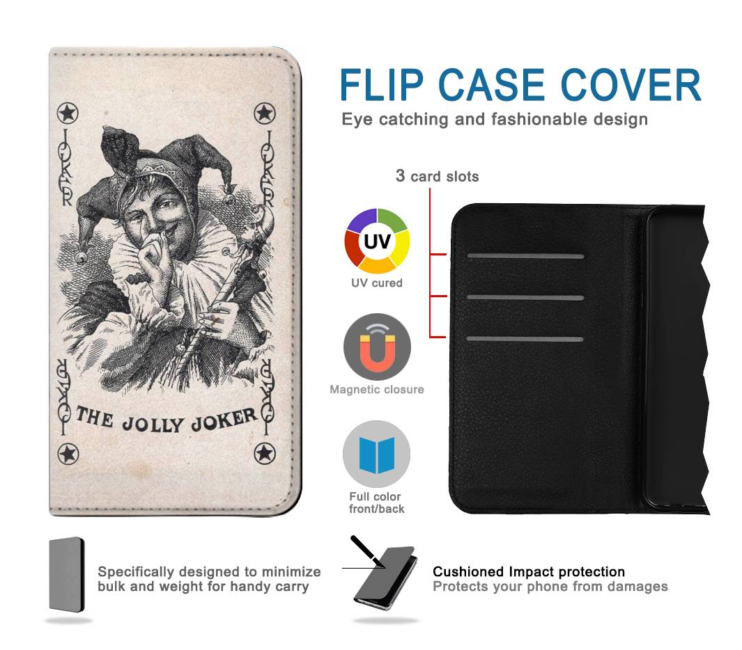 Flip case Samsung Galaxy A20, A30, A30s Vintage Playing Card